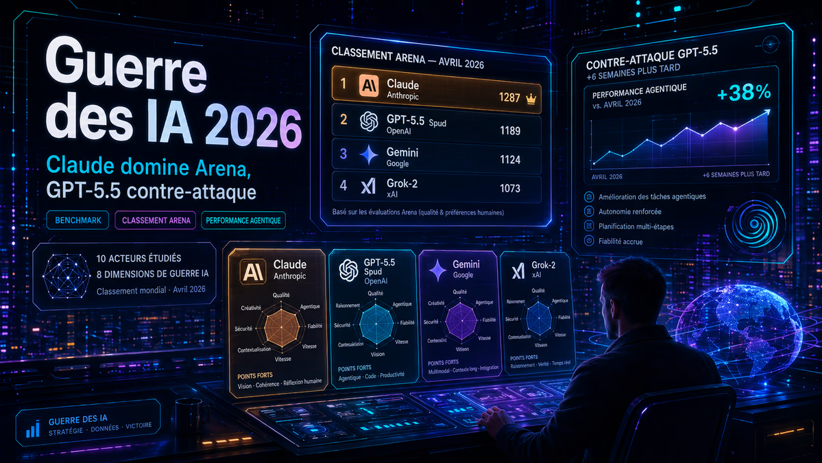 GPT-5.5 vs Claude Opus 4.7 : qui domine vraiment l'IA en 2026 ?