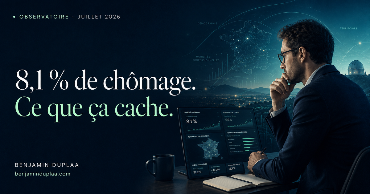 L'Observatoire Emploi & Formation — juillet 2026