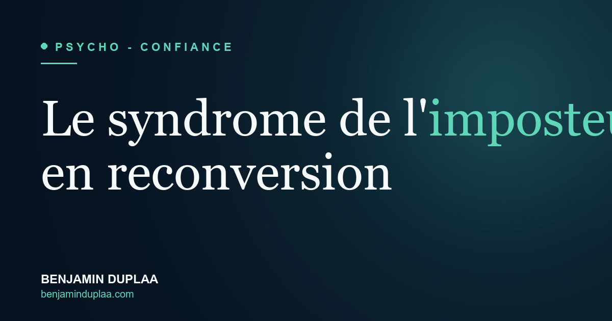 Syndrome de l'imposteur en reconversion