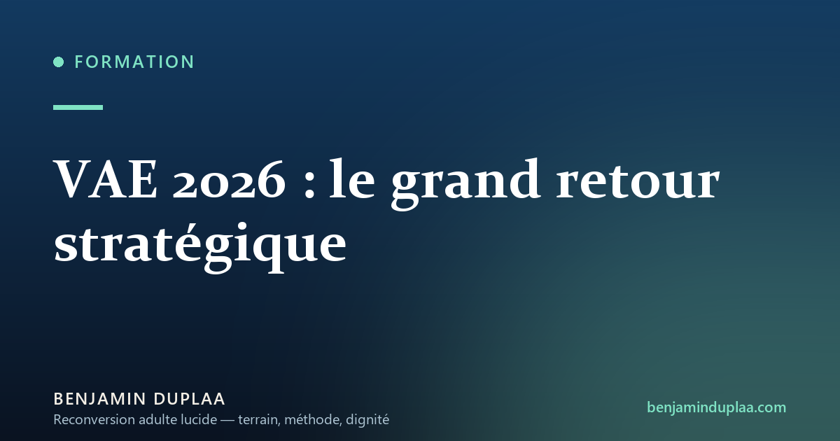 VAE 2026 : le grand retour stratégique